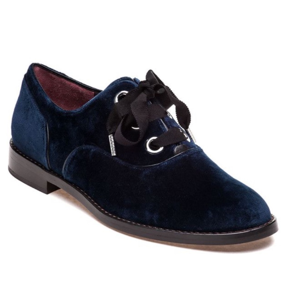 Marc Jacobs Velvet Oxfords - Deep Blue - Sz. 10